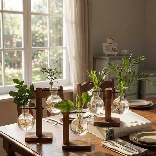 Vintage Glass Plant Frame Tabletop