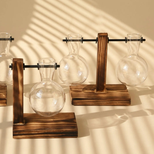 HydroWood Glass Plant Stand