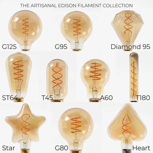 Vintage Spiral Edison Bulb Warm Glow