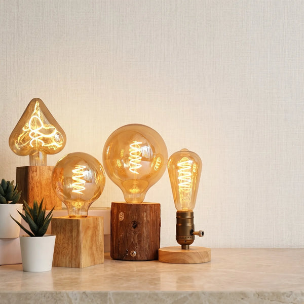 Vintage Spiral Edison Bulb Warm Glow