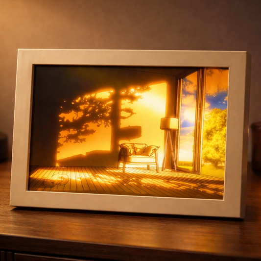 GlowFrame Modern Bedside Art Light