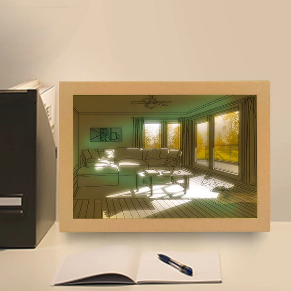 GlowFrame Modern Bedside Art Light
